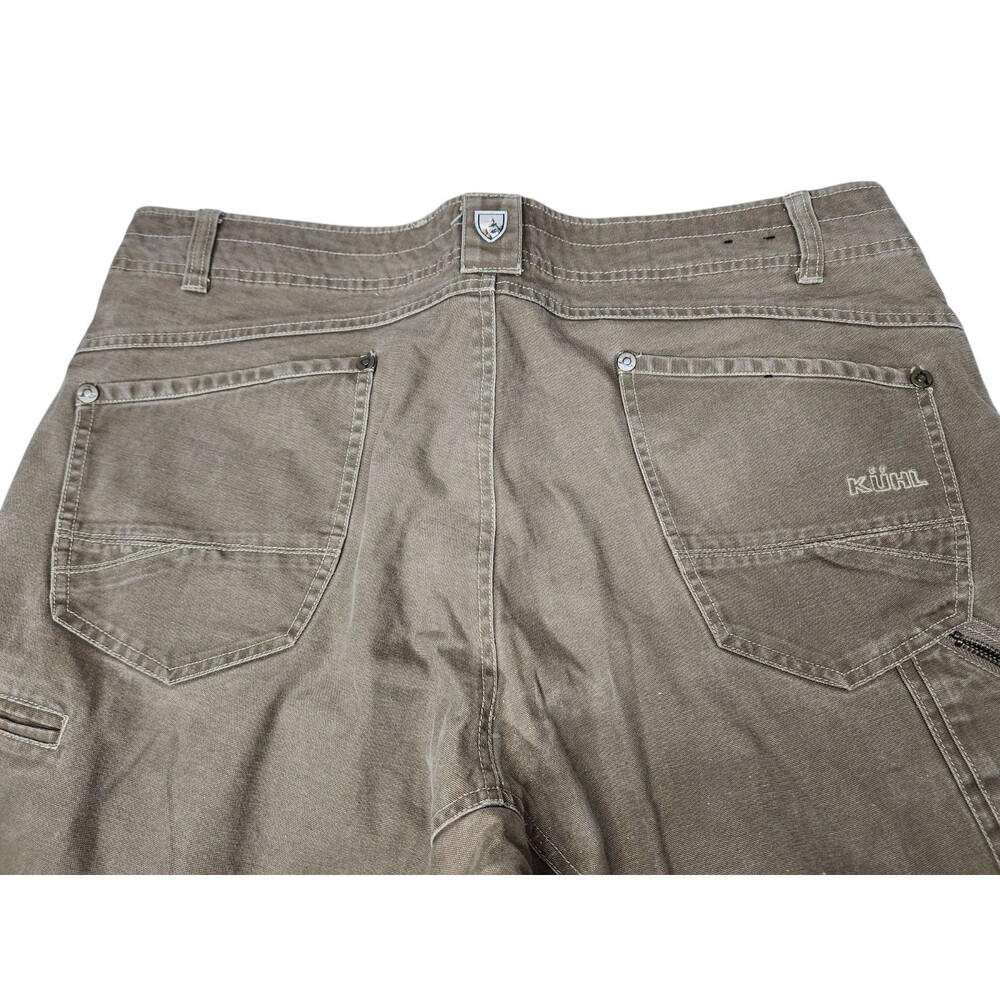 Kuhl The Law Men’s 40x32 Canvas Pants Vtg Patina Dye Brown Outdoor Trail Camp - Picture 11 of 11